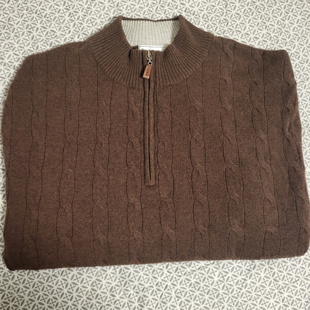 Peter Millar 100% cashmere quarter zip